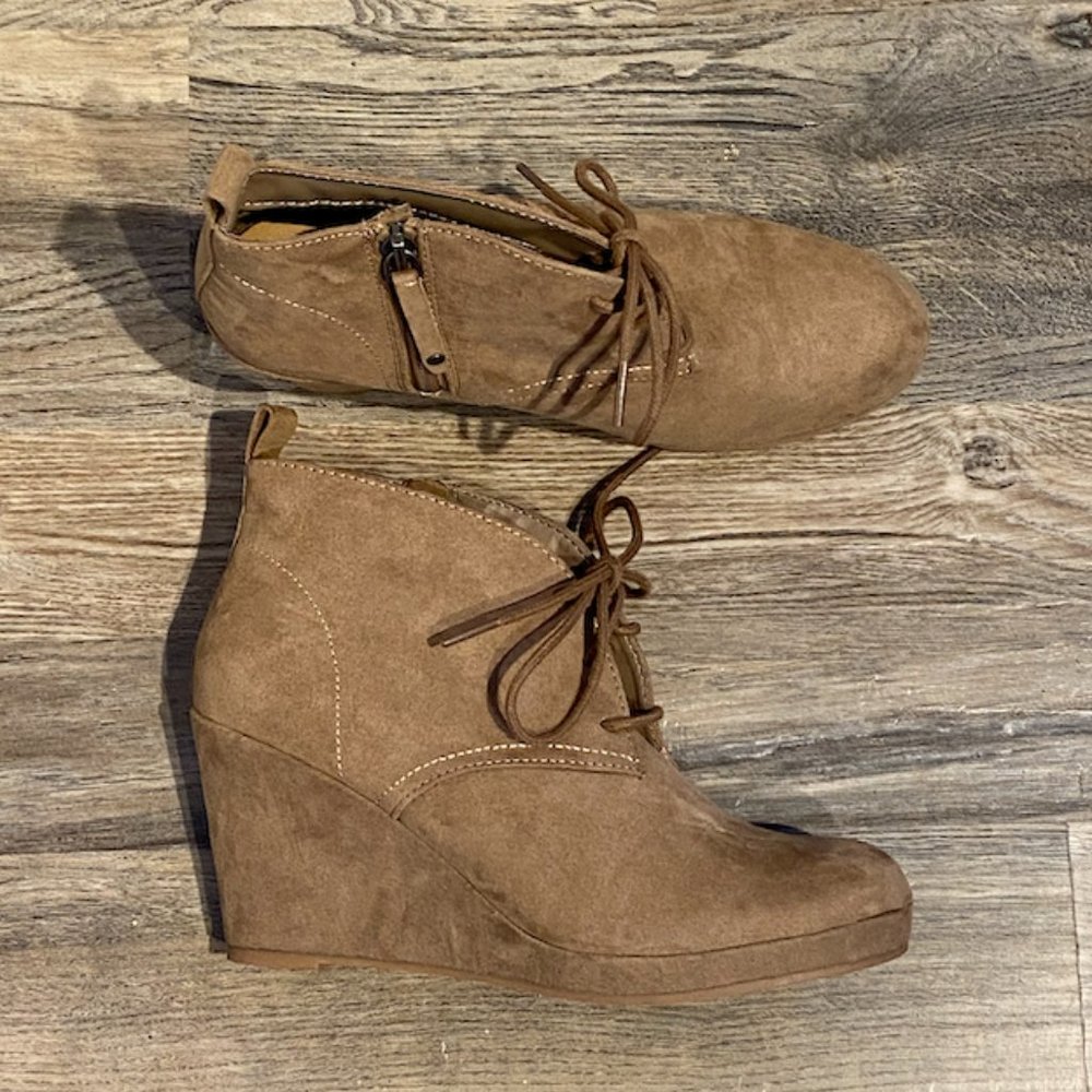 DV by Dolce Vita Microsuede Wedge Booties